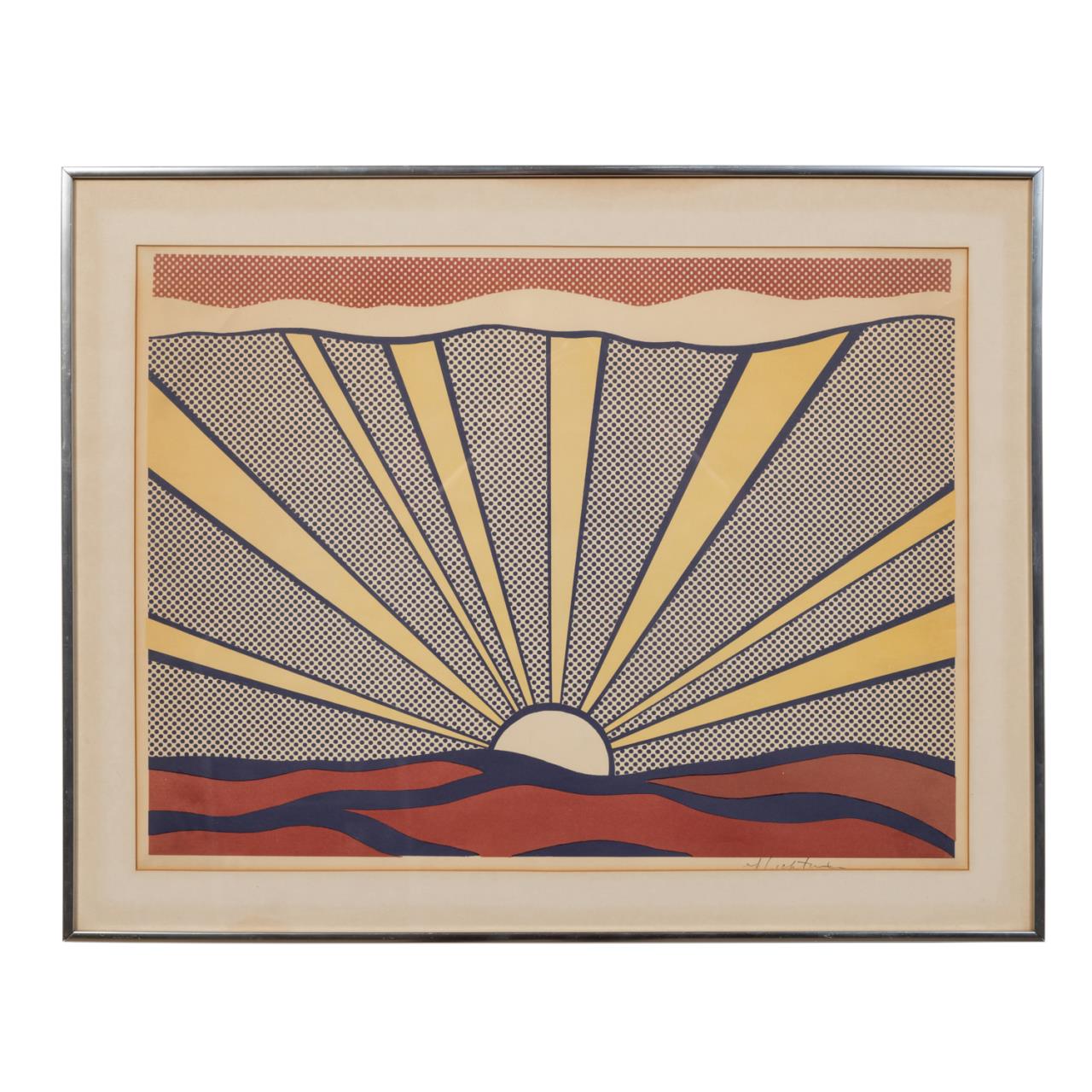 ROY LICHTENSTEIN PENCIL SIGNED