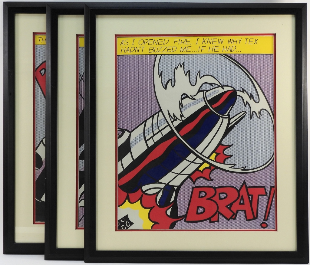 ROY LICHTENSTEIN POP ART LITHOGRAPH