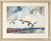 ROY MARTELL MASON WATERCOLOR L