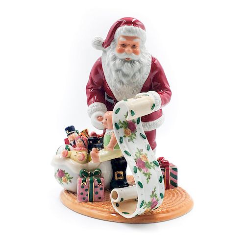 ROYAL ALBERT FIGURINE, SANTA'S LIST