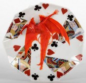 ROYAL BAYREUTH DEVIL & CARD PO