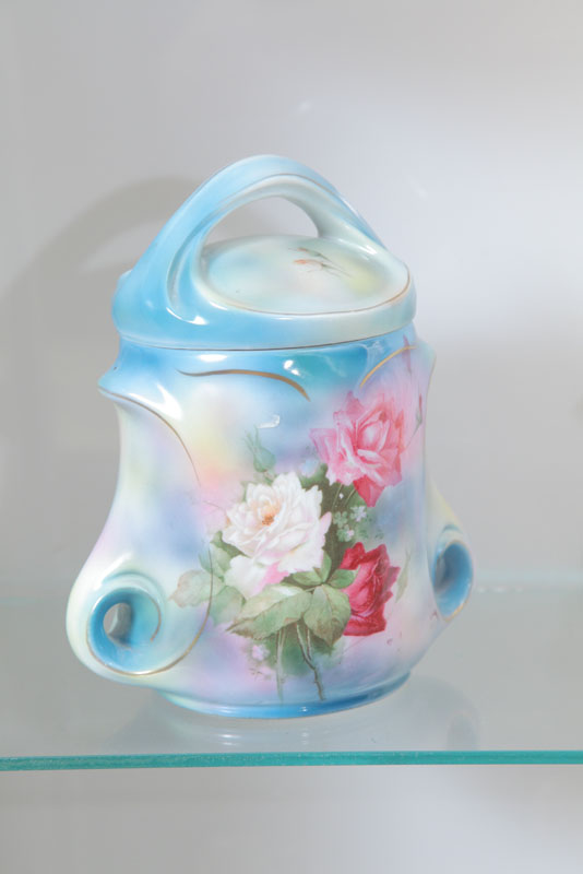 ROYAL BAYREUTH HUMIDOR. With floral