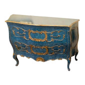 ROYAL BLUE AND PARCEL-GILT CHE