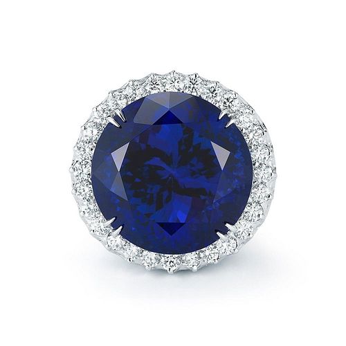 ROYAL BLUE TANZANITE AND DIAMOND