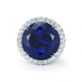 ROYAL BLUE TANZANITE AND DIAMO