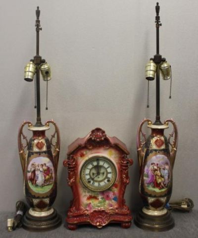 Royal Bonn China Clock with a