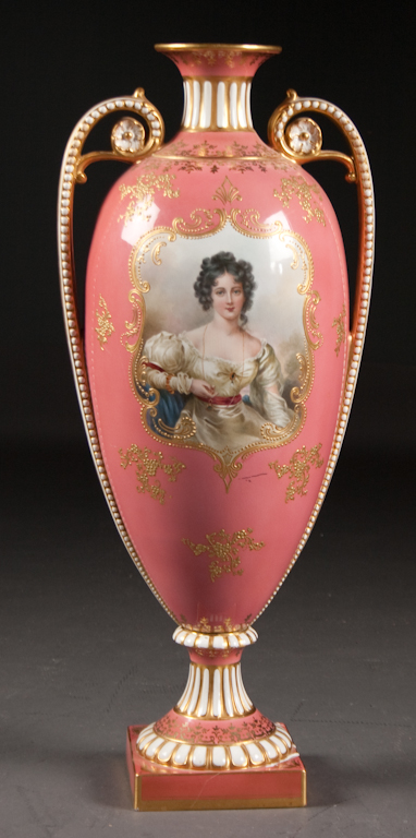 Royal Bonn painted parcel-gilt