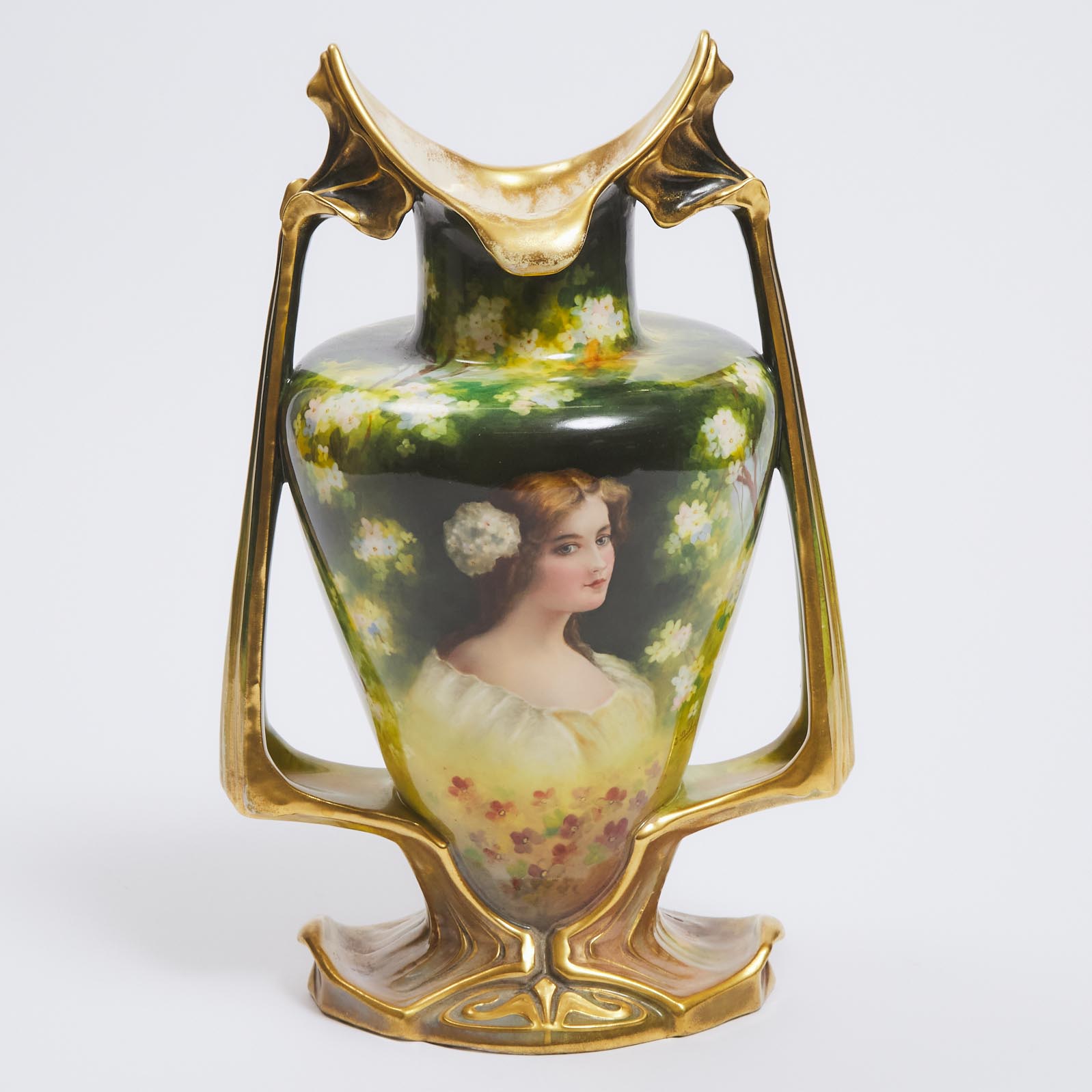 Royal Bonn Two-Handled Portrait