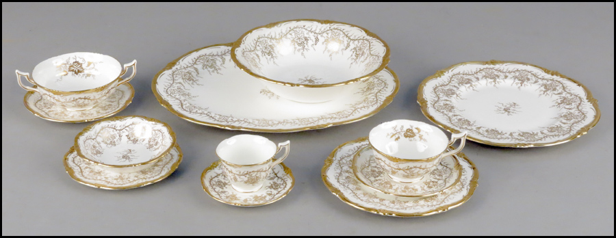 ROYAL CAULDON PORCELAIN DINNER