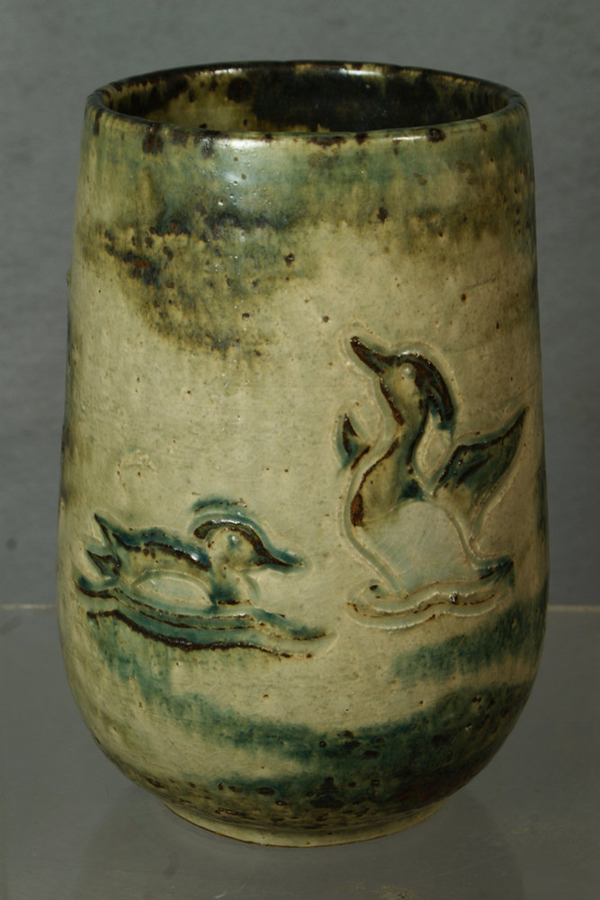 Royal Copenhagen art pottery vase