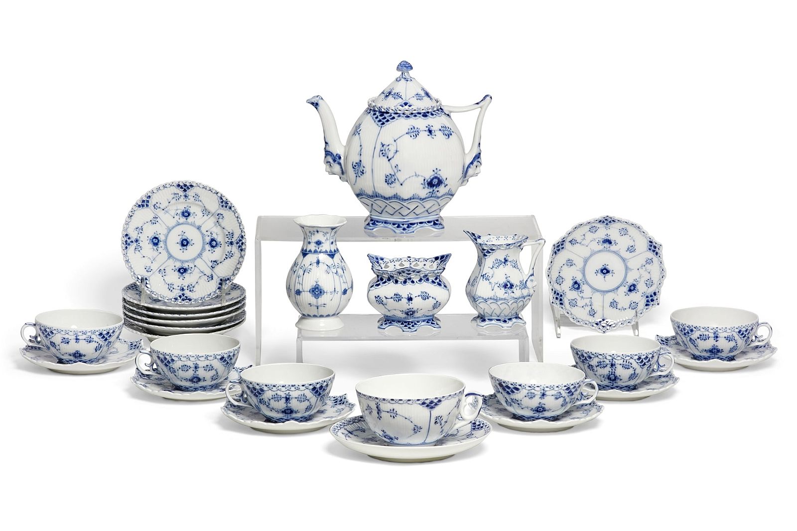 ROYAL COPENHAGEN BLUE FLUTED FULL