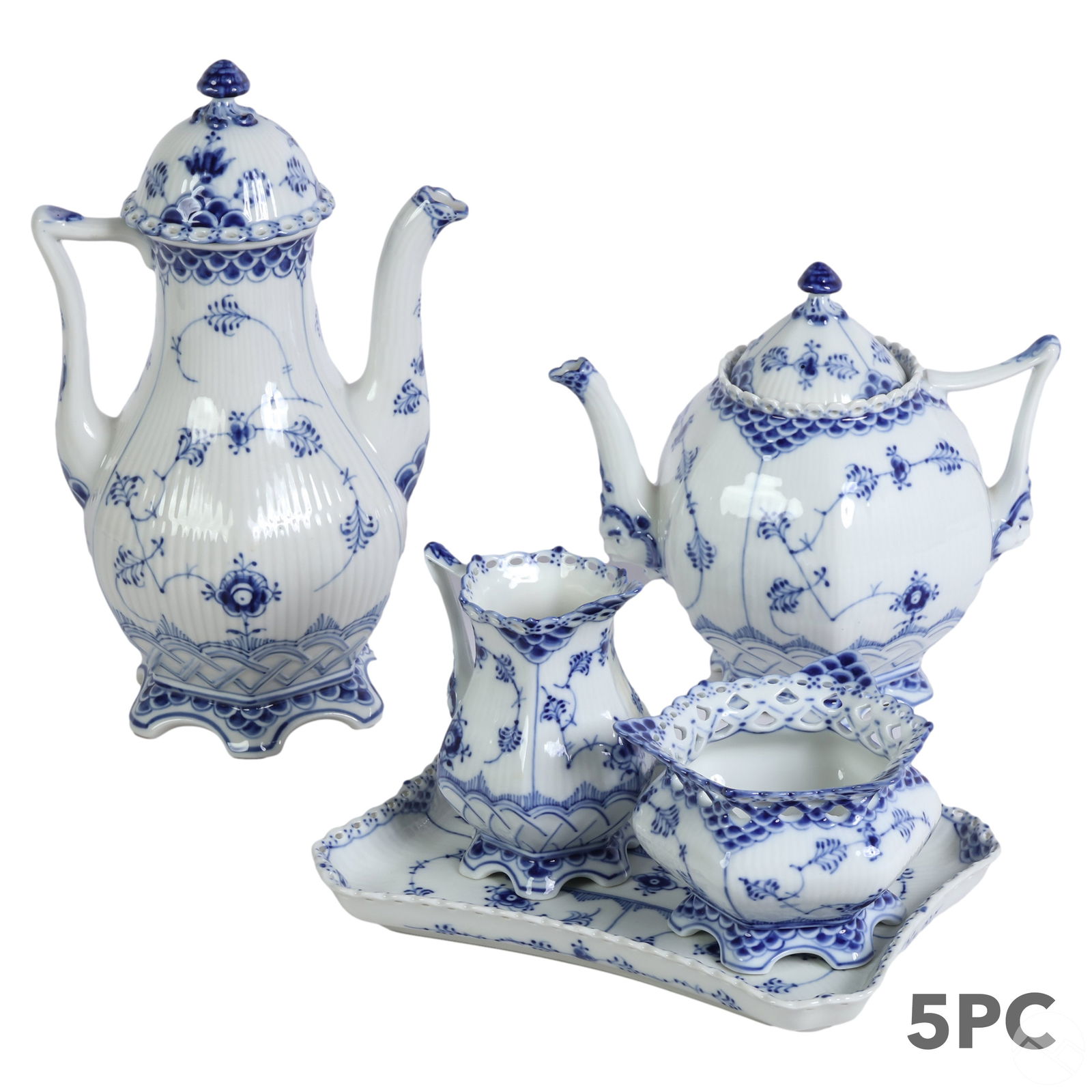 ROYAL COPENHAGEN BLUE FLUTED FULL
