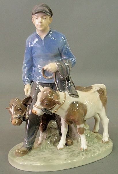 Royal Copenhagen figural group of a