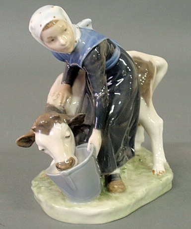 Royal Copenhagen figural group of a