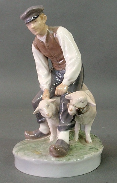 Royal Copenhagen figural group of a