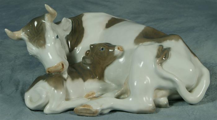 Royal Copenhagen figurine, cow with