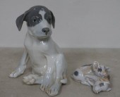 ROYAL COPENHAGEN SEATED PUPPY