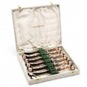 ROYAL CROWN DERBY, CASED SET O