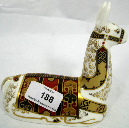 Royal Crown Derby Llama Paperweight
