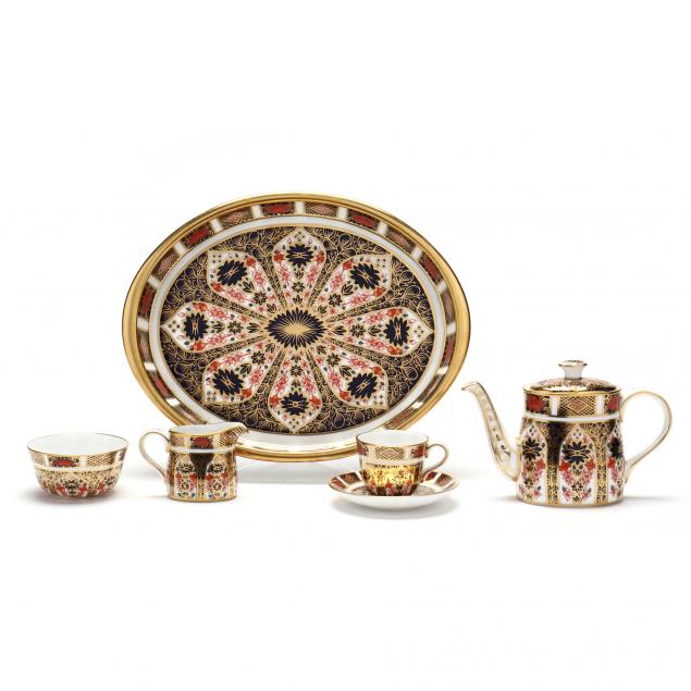 ROYAL CROWN DERBY MINIATURE TEA SET