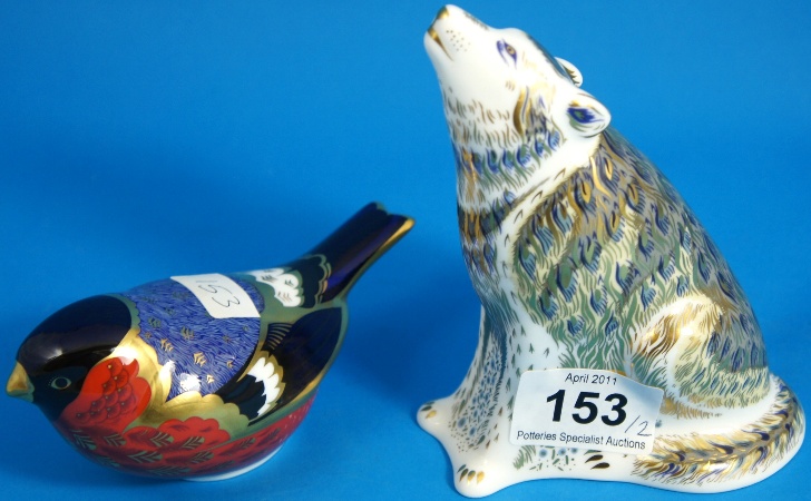 Royal Crown Derby paperweights Wolf
