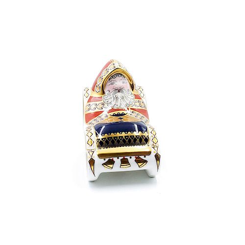 ROYAL CROWN DERBY SANTA IN SLEIGH