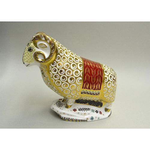 ROYAL CROWN DERBY THE RAM OF