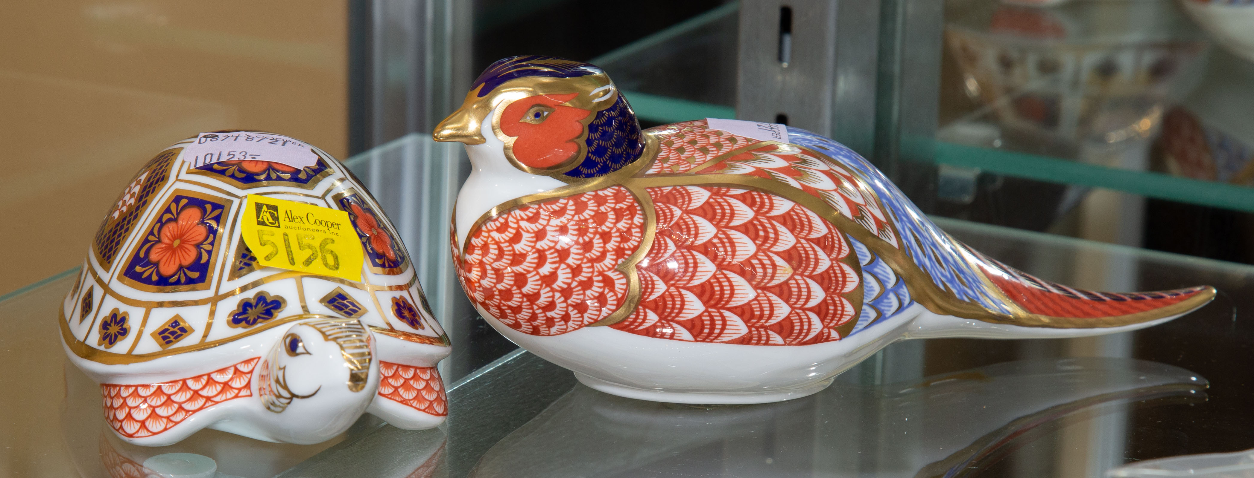 ROYAL CROWN DERBY TURTLE & BIRD