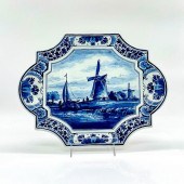 ROYAL DELFT BLUE WALL PLAQUE F