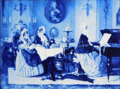 ROYAL DELFT PLAQUE, LATE 19TH
