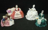 ROYAL DOULTON. 4 Seated Female