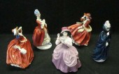 ROYAL DOULTON. 5 Figurines. La
