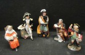 ROYAL DOULTON. 5 Male Figurine