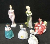 ROYAL DOULTON. 6 Female Figuri