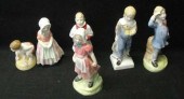 ROYAL DOULTON. 6 Small Figurin