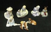 ROYAL DOULTON. 8 Animals & Fem