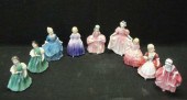 ROYAL DOULTON. 9 Figurines. Gi