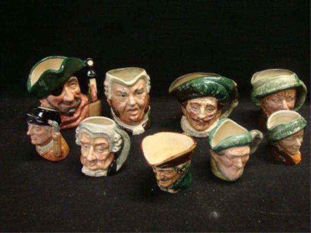 ROYAL DOULTON. 9 Small Tobies -