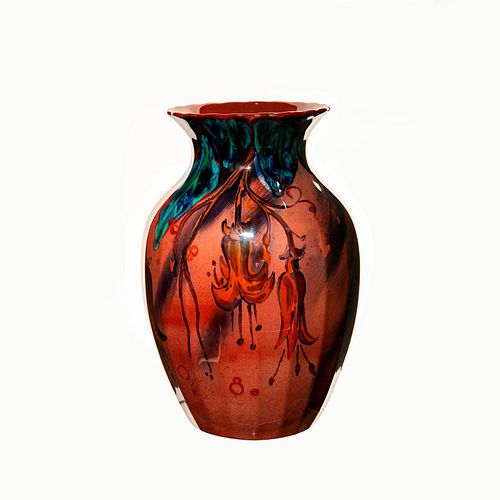ROYAL DOULTON ART DECO FLAMBE VASE,