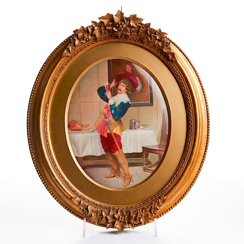 ROYAL DOULTON ART PLAQUE SIGNED