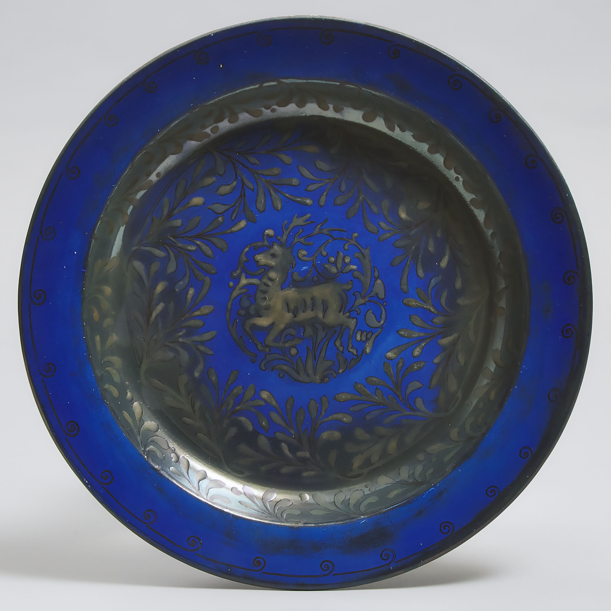 Royal Doulton Blue and Silver