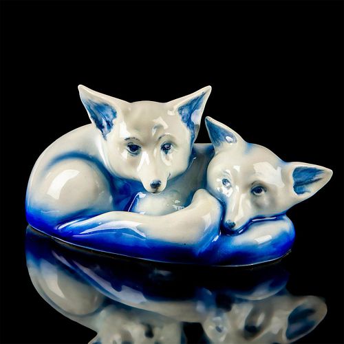ROYAL DOULTON BLUE FLAMBE FIGURINE,