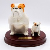 ROYAL DOULTON BULLDOG MOM AND
