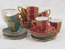 Royal Doulton. Eleven octagonal