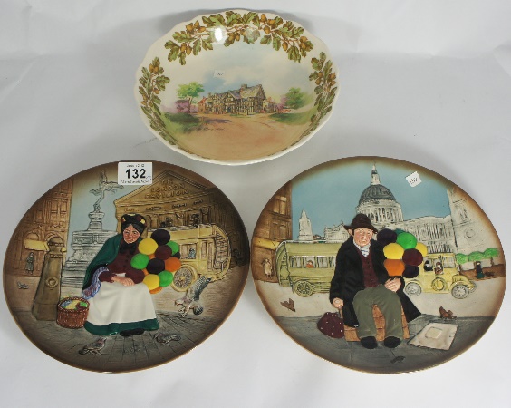 Royal Doulton Embossed Plates Old
