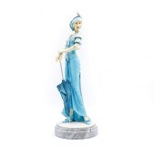 ROYAL DOULTON FIGURINE ON PEDE