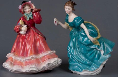 ROYAL DOULTON FIGURINE PAIRTwo