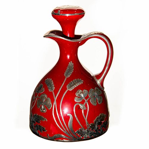 ROYAL DOULTON FLAMBE AND SILVER