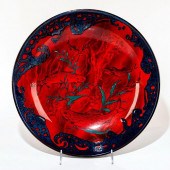 ROYAL DOULTON FLAMBE BOWL, AQU