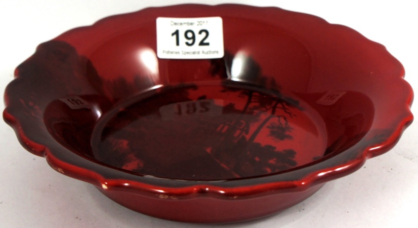 Royal Doulton Flambe Dish decorated